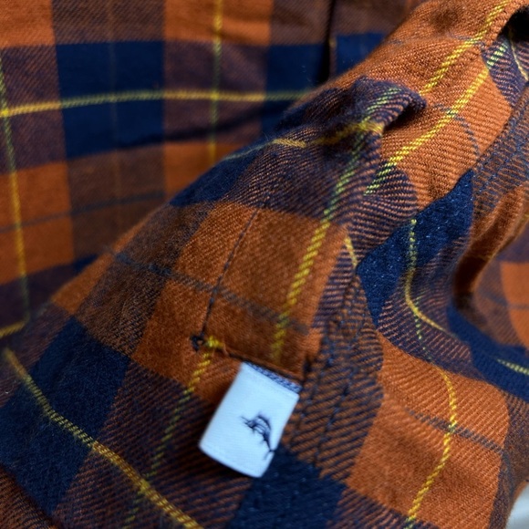 Tommy Bahama Boys Plaid Flannel Shacket Fleece Lined Snap Front NEW Size XXL 16 - Picture 4 of 7